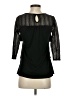 Studio Y Black 3/4 Sleeve Blouse Size S - photo 2
