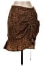 Shein 100% Polyester Animal Print Brown Casual Skirt Size 4 - photo 1