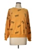 Rebellious. One Print Yellow Sweatshirt Size L - photo 1