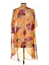 I. Joah 100% Polyester Orange Kimono Size S - photo 2