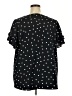 Lane Bryant 100% Polyester Polka Dots Black Short Sleeve Blouse Size 20 - photo 2