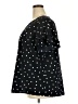 Lane Bryant 100% Polyester Polka Dots Black Short Sleeve Blouse Size 20 - photo 5