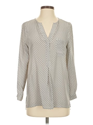 Joie Long Sleeve Silk Top (view 1)