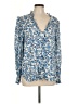 Finley Blue 3/4 Sleeve Blouse Size L - photo 1