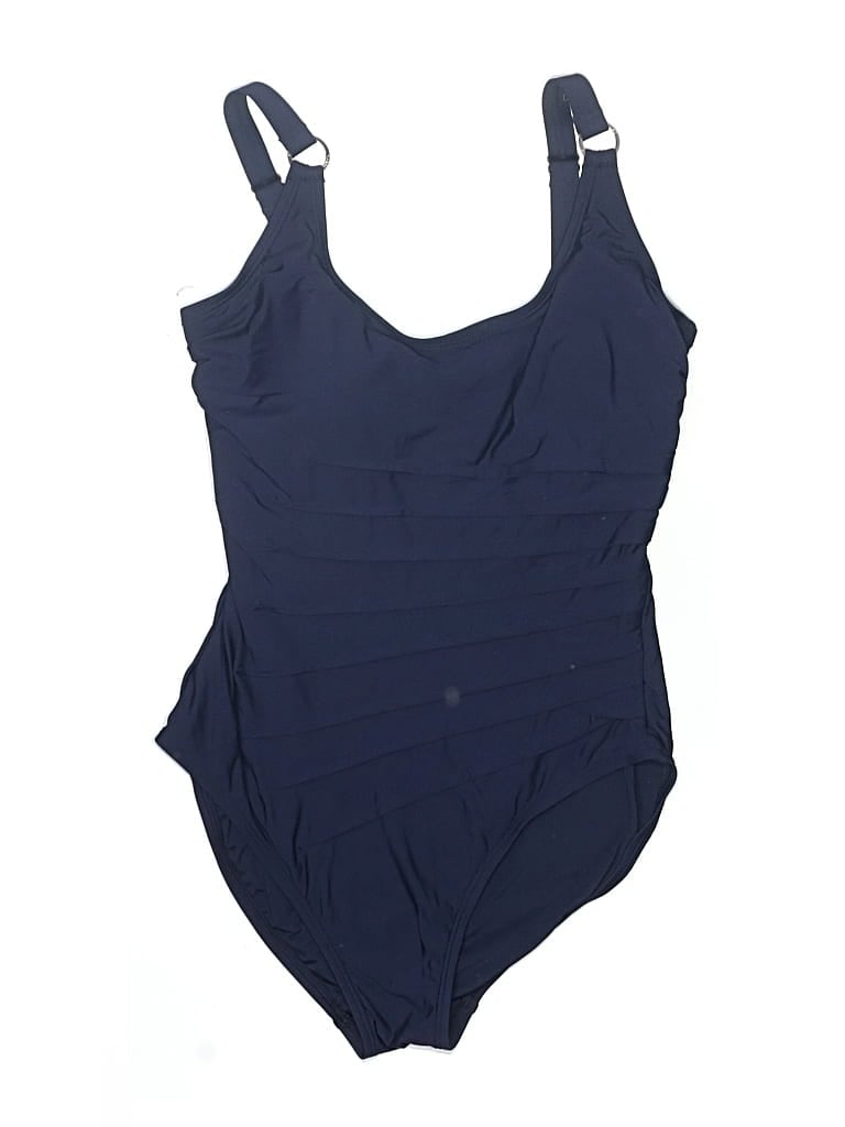 Pre-owned Calvin Klein One Piece Swimsuit In Blue