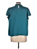 Shein 100% Polyester Teal Short Sleeve Blouse Size 12 - photo 2