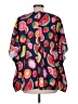 Crosby 100% Polyester Blue Purple Kimono Size M - photo 2