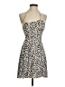 Wilfred 100% Viscose Animal Print Silver Cocktail Dress Size 4 - photo 1