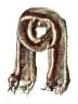 Unbranded Tweed Brown Scarf One size - photo 1
