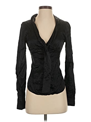 Marciano Long Sleeve Silk Top (view 1)