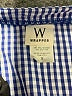 Wrapper Checkered-gingham Blue Casual Dress Size S - photo 7