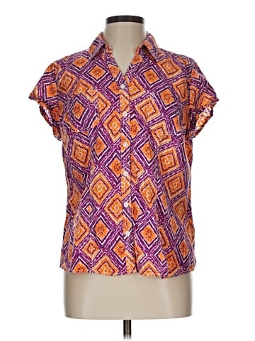 SONOMA life + style Short Sleeve Blouse (view 1)