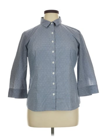 Van Heusen 3/4 Sleeve Button-Down Shirt (view 1)