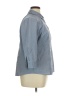 Van Heusen Houndstooth Blue 3/4 Sleeve Button-Down Shirt Size XL - photo 4