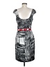 Roulette Graphic Gray Cocktail Dress Size 8 - photo 2