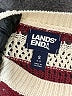 Lands' End Stripes Burgundy Pullover Sweater Size S - photo 7