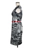 Roulette Graphic Gray Cocktail Dress Size 8 - photo 5
