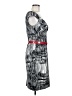 Roulette Graphic Gray Cocktail Dress Size 8 - photo 4