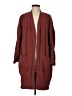 Pink Rose 100% Polyester Burgundy Cardigan Size M - photo 1