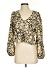 Levi's 100% Polyester Gold 3/4 Sleeve Blouse Size XS - photo 1