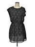 H&M 100% Polyester Stars Gray Black Casual Dress Size L (estimated) - photo 1