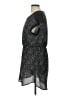 H&M 100% Polyester Stars Gray Black Casual Dress Size L (estimated) - photo 5