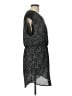 H&M 100% Polyester Stars Gray Black Casual Dress Size L (estimated) - photo 4