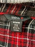 Intro Plaid Black 3/4 Sleeve Button-Down Shirt Size 2X - photo 7