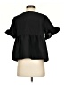 Shein 100% Cotton Black Short Sleeve Blouse Size S - photo 2