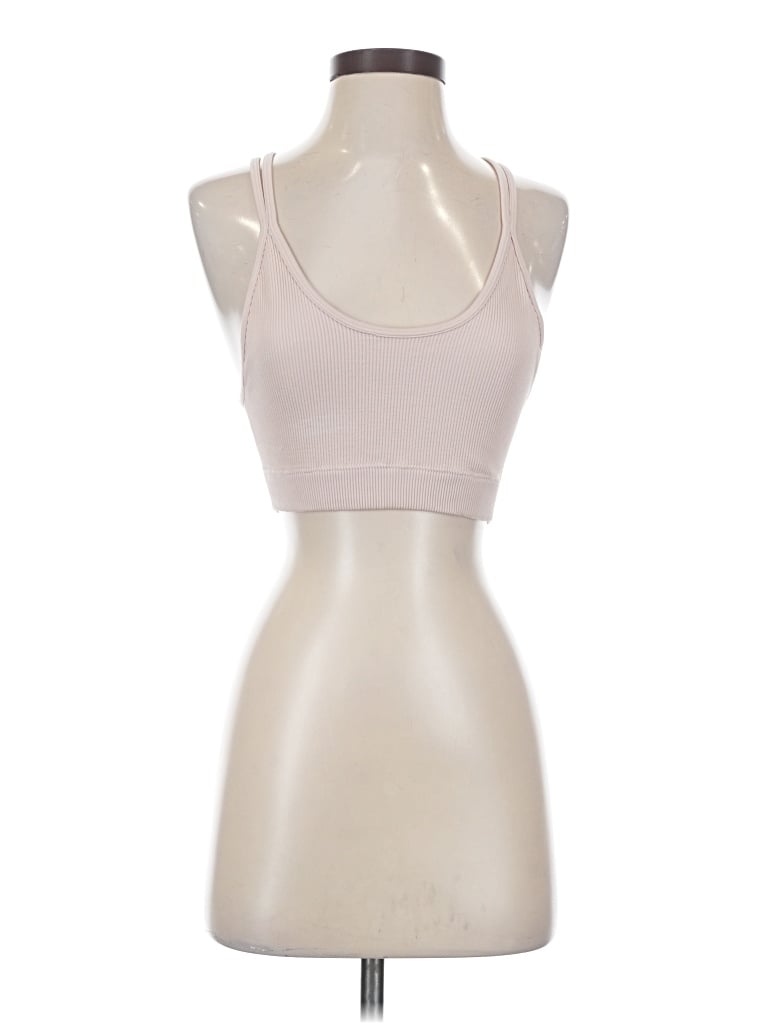Pre-owned Fp Movement Tank Top Pink Halter Neckline Tops