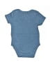Rabbit Bear 100% Cotton Blue Short Sleeve Onesie Size 0-3 mo - photo 2