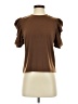 Unbranded 100% Polyester Brown Short Sleeve Top Size S - photo 1