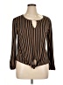 Perseption Concept Brown Long Sleeve Blouse Size XL - photo 1