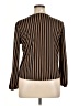 Perseption Concept Brown Long Sleeve Blouse Size XL - photo 2