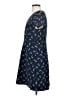 Ann Taylor LOFT Print Blue Casual Dress Size 4 - photo 5