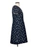 Ann Taylor LOFT Print Blue Casual Dress Size 4 - photo 4