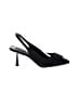 Aqua 100% Leather Black Heels Size 10 - photo 1