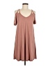 Hopely Solid Brown Casual Dress Size M - photo 1