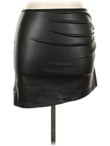 Helmut Lang Faux Leather Skirt (view 1)