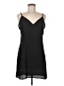 Unbranded 100% Polyester Solid Black Casual Dress Size Med - photo 1