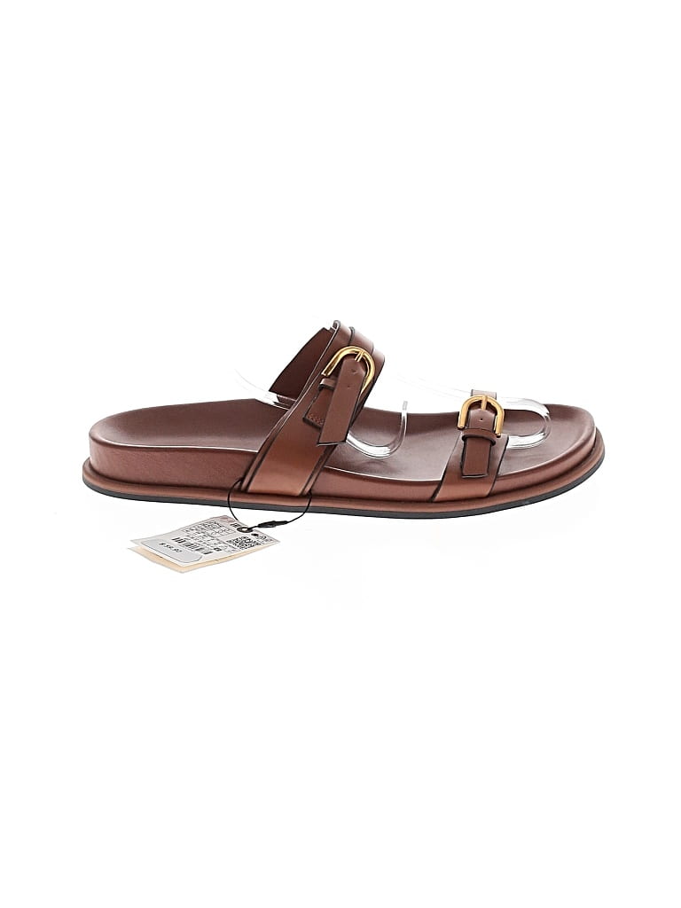 Pre-owned Zara Sandals In Brown