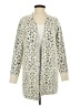 Evolution by Cyrus Animal Print Ivory Cardigan Size XS - photo 1