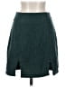 Shein 100% Polyester Solid Teal Casual Skirt Size XS - photo 1