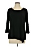 Studio Works Black 3/4 Sleeve Top Size L - photo 1