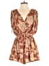 Dress Forum 100% Polyester Paisley Brown Romper Size S - photo 1