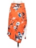 Veronica M. Floral Orange Casual Skirt Size S - photo 2