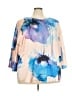 Unbranded Blue 3/4 Sleeve Blouse Size 3X - photo 1