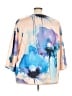 Unbranded Blue 3/4 Sleeve Blouse Size 3X - photo 2