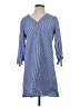 Wrapper Checkered-gingham Blue Casual Dress Size S - photo 1