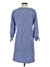 Wrapper Checkered-gingham Blue Casual Dress Size S - photo 2